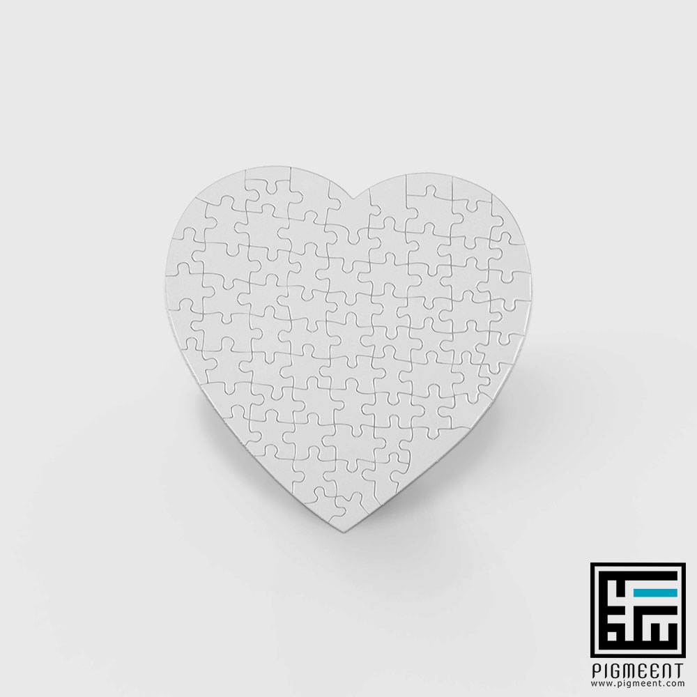 پازل-قلبی چاپ پازل مقوایی قلب - تصویر 1